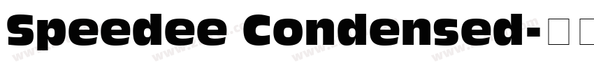 Speedee Condensed字体转换